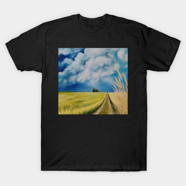 Blue village life T-Shirt by IsaacWalkerin